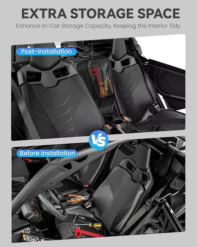 حقيبة تخزين مركزية Maverick X3 مع غلاف EVA متوافقة مع Can Am X3 2017 2018 2019 2020 2021 2022 2023، حقيبة تخزين مقاومة للماء 1680D بين المقعد in Kuwait