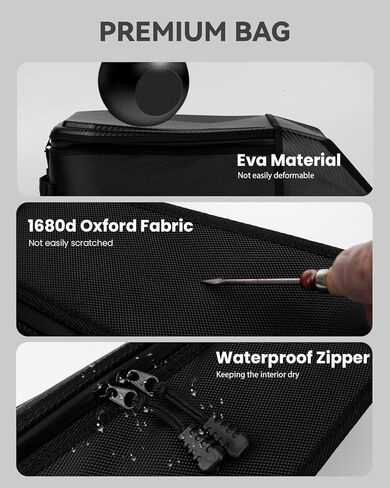 حقيبة تخزين مركزية Maverick X3 مع غلاف EVA متوافقة مع Can Am X3 2017 2018 2019 2020 2021 2022 2023، حقيبة تخزين مقاومة للماء 1680D بين المقعد in Kuwait