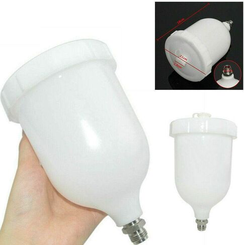 Spray Gun Cup, MACHSWON 600ml Gravity Feed Air Spray Gun Cup Pot for Paint Spray Gun Tool, Replacement Fit for GTiPro Pri Lite Gti TT GFG in Saudi Arabia