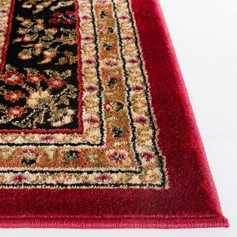 SAFAVIEH Lyndhurst Collection Accent Rug - 2'3" x 4', Red & Black, Traditional Oriental Design, Non-Shedding & Easy Care, Ideal for High Traffic Areas in Entryway, Living Room, Bedroom (LNH331B) in Saudi Arabia