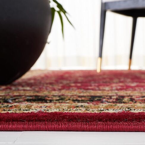 SAFAVIEH Lyndhurst Collection Accent Rug - 2'3" x 4', Red & Black, Traditional Oriental Design, Non-Shedding & Easy Care, Ideal for High Traffic Areas in Entryway, Living Room, Bedroom (LNH331B) in Saudi Arabia