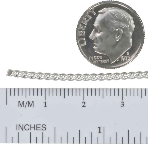 Twist Wire 18 Gauge (0.040") Sterling Silver Round Soft Temper (3 Feet) in Kuwait
