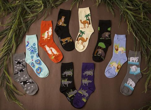 Women’s Crew Socks | Orca Fun Designs Novelty Socks | 2 Pair in Saudi Arabia