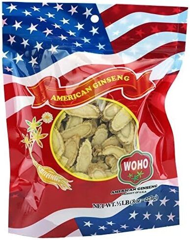 الجينسنغ الأمريكي رقم 127.8 كيس شرائح كبير 8 أونصة in Kuwait