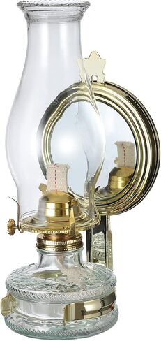 Large Wall Kerosene Lamp Antique Oil Lamp Vintage Oil Lamp for Indoor Use Glass Clear Wall Mounted Kerosene Lantern Rustic Hurricane Lamp with Oil Wick for Indoor Home Decor Lighting in Saudi Arabia