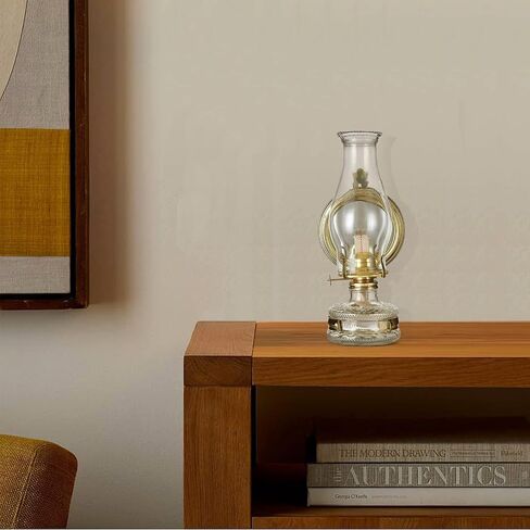 Large Wall Kerosene Lamp Antique Oil Lamp Vintage Oil Lamp for Indoor Use Glass Clear Wall Mounted Kerosene Lantern Rustic Hurricane Lamp with Oil Wick for Indoor Home Decor Lighting in Saudi Arabia