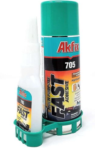 Akfix - GA055 705 Fast Adhesive CA Glue (0.7 oz.) with Activator (3.38 fl oz.) [Clear Super Glue Adhesive and Accelerator Spray] in Kuwait