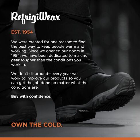 حذاء RefrigiWear الرجالي ذو الفريزر الفائق، حذاء عمل معزول، تصنيف مريح -50 درجة فهرنهايت in Kuwait