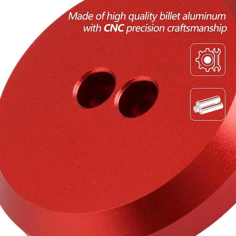 PACEWALKER Corvette Jack Pucks Billet CNC Aluminium Jacking Puck Pad محول لـ 1997-2023 كورفيت C5 C6 C7 C8 Z06 متوافق مع بورش 964 993 996 997 911 أحمر 4 أسود in Kuwait