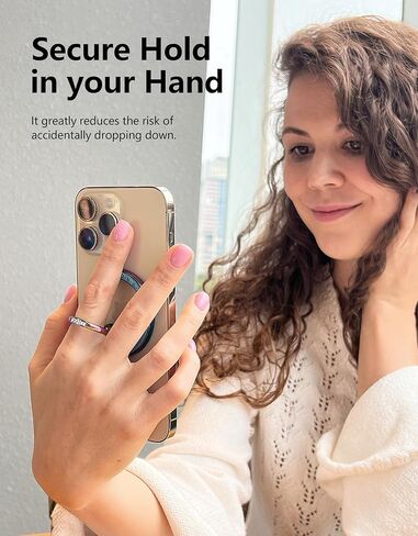 حامل حلقة هاتف مغناطيسي من Allengel لـ Magsafe، مسند إصبع مغناطيسي، دوران 360 درجة وقلب 180 درجة، لهاتف iPhone 15/14/13/12 in Kuwait