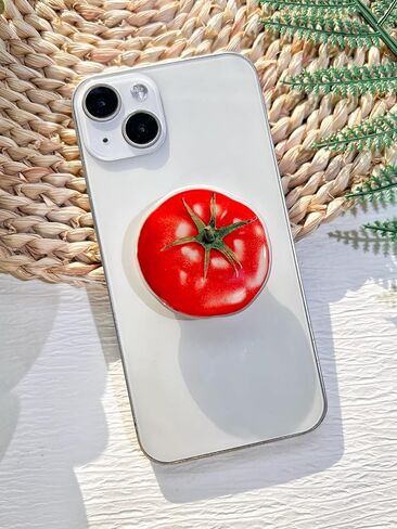 حامل بسيط بمقبض هاتف على شكل طماطم، حامل هاتف خلوي على شكل فواكه لطيف، ملحق سحر الهاتف قابل للطي، قبضة هاتف بمسند ممتد مع قاعدة قابلة للتبديل، مقبض قبضة لجهاز Kindle in Kuwait