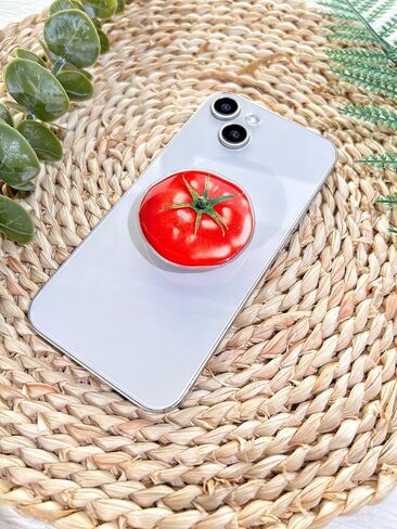 حامل بسيط بمقبض هاتف على شكل طماطم، حامل هاتف خلوي على شكل فواكه لطيف، ملحق سحر الهاتف قابل للطي، قبضة هاتف بمسند ممتد مع قاعدة قابلة للتبديل، مقبض قبضة لجهاز Kindle in Kuwait