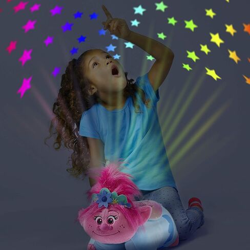 وسادة بيتس بيتس دريم ووركس بوبي سليب تايم لايت مقاس 11 بوصة - ضوء ليلي من القطيفة على شكل حيوان محشو من ترولز وورلد تور in Kuwait