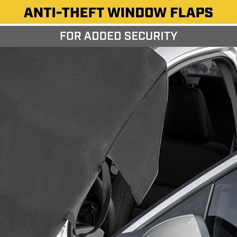 Cat® Automotive Universal Windshield Snow Ice Cover, Weatherproof for Fall & Winter, Includes Anti-Theft Flaps, Freeze Protector for Auto Car Truck Van and SUV, Wide 78" x 43" in in Saudi Arabia