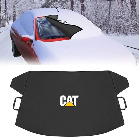 Cat® Automotive Universal Windshield Snow Ice Cover, Weatherproof for Fall & Winter, Includes Anti-Theft Flaps, Freeze Protector for Auto Car Truck Van and SUV, Wide 78" x 43" in in Saudi Arabia
