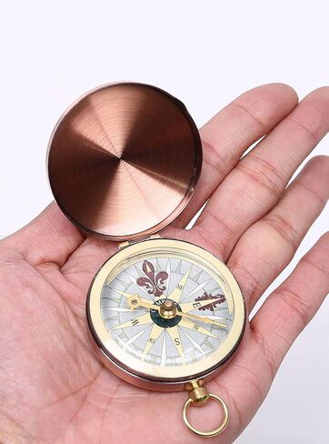 Snowmanna-Portable Vintage Old Style Compass Pocket Watch Style Multifunction Fluorescence Compass Navigation for Outdoor Sports Camping Hiking in Saudi Arabia