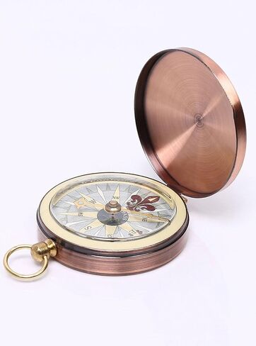 Snowmanna-Portable Vintage Old Style Compass Pocket Watch Style Multifunction Fluorescence Compass Navigation for Outdoor Sports Camping Hiking in Saudi Arabia