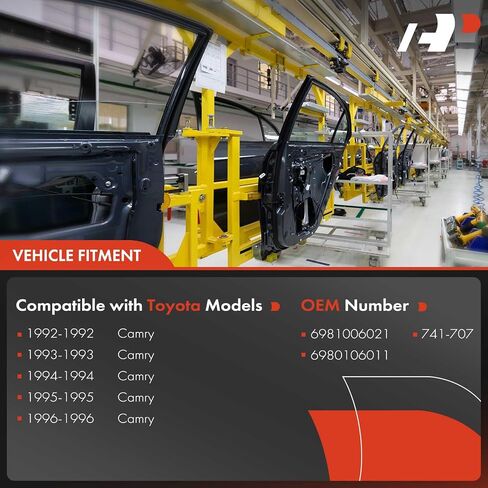A-Premium Power Window Regulator with Motor Replacement for Toyota Camry 1992-1996 Sedan Front Right Passenger Side in Saudi Arabia