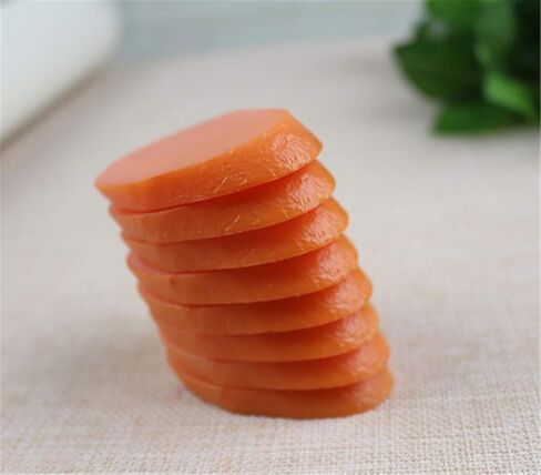 10 قطعة من شرائح السجق الغذائية الاصطناعية النابضة بالحياة لتزيين اللحوم نموذج الدعامة شريحة السلامي المزيفة ديكور المنزل in Kuwait