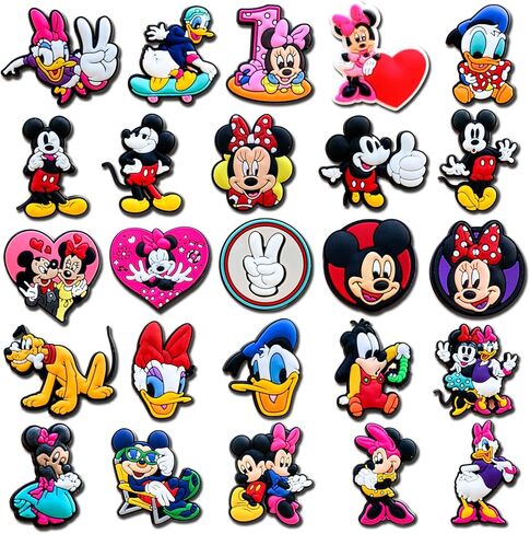 25 قطعة من حليات تزيين الأحذية الكرتونية للسدود، إكسسوارات ساحرة كرتونية لطيفة لحفلات الأطفال in Kuwait