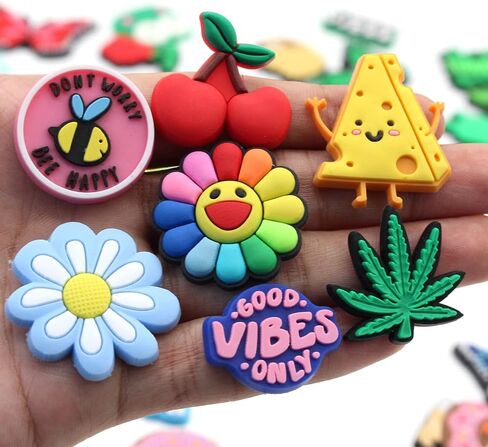 Cute Cartoon shoe charms PVC shoe Decoration for DIY clog Sandals Bracelets kid girls boy Teen Party Favor Gifts in Saudi Arabia