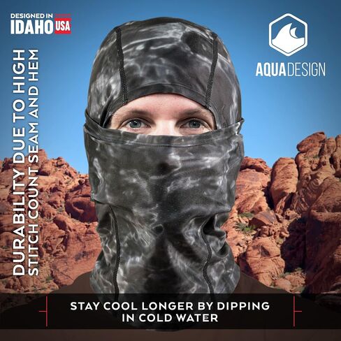 Cool Weather Mens Face Mask UPF50+ Sun Wind Helmet Liner Balaclava in Saudi Arabia