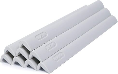 Silicone Corner Protectors Edge Guards with Strong Stickiness, Baby Proof Corner Covers and Bumpers Cushion Top Grade 8pcs (Gray) in Saudi Arabia