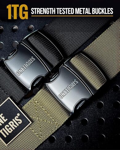 OneTigris Tactical Large Dog Harness, Full Metal Buckled No Pull Dog Harness Vest with Hook & Loop Panels, Heavy Duty Military Adjustable Dog Vest for Walking Hiking Training Black in Saudi Arabia