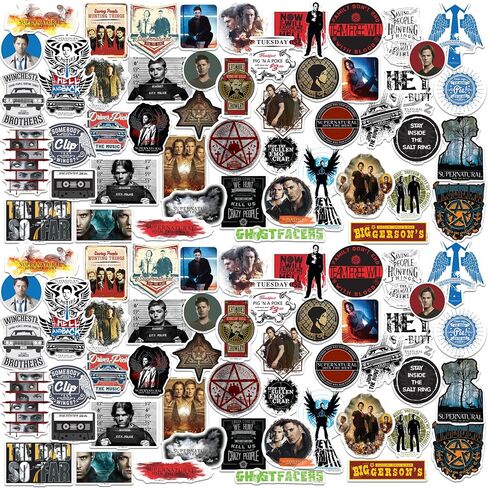 Supernatural 50ct Vinyl L Deluxe Stickers Variety, Tablet, Indoor/Outdoor in Kuwait