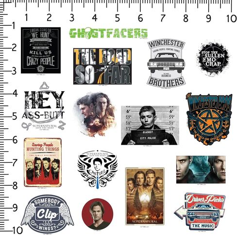 Supernatural 50ct Vinyl L Deluxe Stickers Variety, Tablet, Indoor/Outdoor in Kuwait