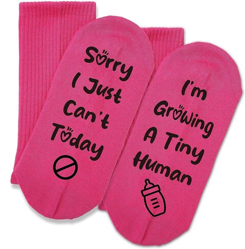 I’m Growing A Tiny Human Socks, New Mom Socks, Gifts For Pregnant Women. in Saudi Arabia