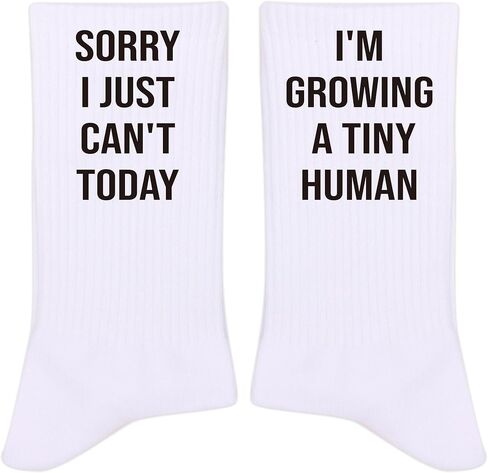 I’m Growing A Tiny Human Socks, New Mom Socks, Gifts For Pregnant Women. in Saudi Arabia
