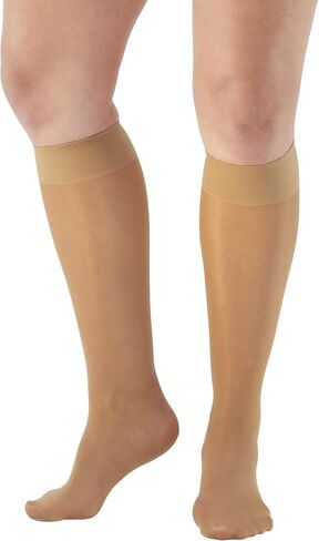 Ames Walker AW Style 76 Soft Sheer 8-15 مم زئبقي أعلى الركبة أسود مقاس XX-Large in Kuwait