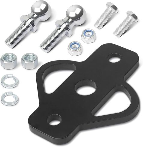 3-Way Trailer Hitch Adapter with Bolt and 2 Inch Ball 1-7/8 Inch Ball for ATV Lawn Mower, Golf Cart, Garden Tractor, Flat Towing Tow Ball Mount in Kuwait