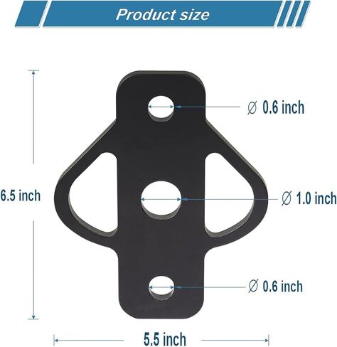 3-Way Trailer Hitch Adapter with Bolt and 2 Inch Ball 1-7/8 Inch Ball for ATV Lawn Mower, Golf Cart, Garden Tractor, Flat Towing Tow Ball Mount in Kuwait