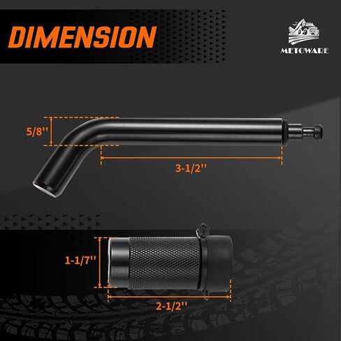 METOWARE كرة وصلة وصلة مقطورة مع مجموعة كرات 2 بوصة، تناسب جهاز استقبال 2 بوصة، وصلة كرة بقدرة 6000 رطل، قطرة 2 بوصة، ساق مجوفة مع قفل وصلة 5/8 بوصة in Kuwait