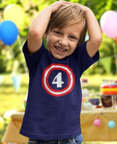 Captain 4th Birthday Shirt Boy Girl 4 Year Old Gifts Toddler Kids T-Shirt in Kuwait