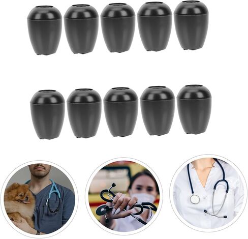 Alipis 10 أزواج ملحق سماعة الطبيب سدادات الأذن سماعة الطبيب نصائح الأذن للآذان الصغيرة زر عالمي سماعة الطبيب براعم الأذن مكون الجمجمة سماعة الطبيب سماعة غطاء سيليكون غطاء سيليكون in Kuwait