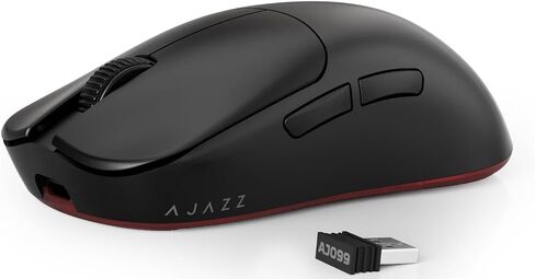 ماوس ألعاب لاسلكي Ajazz AJ099 Superlight، مريح 54 جرام خفيف الوزن للغاية 2.4 جيجا هرتز/ماوس كمبيوتر سلكي، PAW3311 مستشعر بصري 12000 نقطة في البوصة، أزرار قابلة للبرمجة ببطارية 200 ساعة للاعبين PC Win/MAC in Kuwait