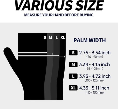 Vinyl Exam Gloves- 4 mil Safty Glove Latex-Free & Powder-Free, SGBE 8004 Synmax Disposable Medical Glove X-Large (Case of 1000, Black) in Kuwait