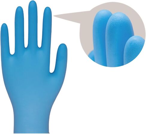 Nitrile Exam Glove, 3.5 mil Blue Disposable Medical Gloves Powder-Free Latex-Free, Large Size Blue Box of 100 in Saudi Arabia