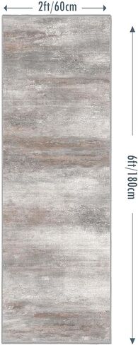 Moroccan Rugs for Entryway, 2x3 Grey Kitchen Rugs Non-Slip Washable Small Area Rug, Ultra Soft Vintage Geometric Low-Pile Indoor Door Mat Floor Carpet for Entrance Bedroom Bathroom in Saudi Arabia