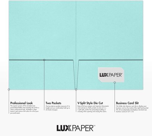 مجلدات العروض التقديمية من LUXPaper مقاس 9 × 12 بوصة | جيبين | كتان أزرق بحري | 100 رطل. الغلاف | 250 الكمية in Saudi Arabia