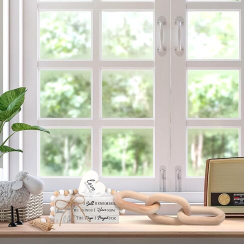 Boho Decorative Books for Home Decor Include Farmhouse Decorative Books Wood Bead Garland with Tassel Chain Link Rustic Faux Books Stack Heart Sign for Living Room Bookshelf Coffee Table in Saudi Arabia