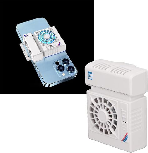 Cell Phones Cooling Fan, Large Area Fast Cooling High Power Fan, Semiconductor Phone Cooler with RGB Breathing Light for Most Cell Phones in Saudi Arabia