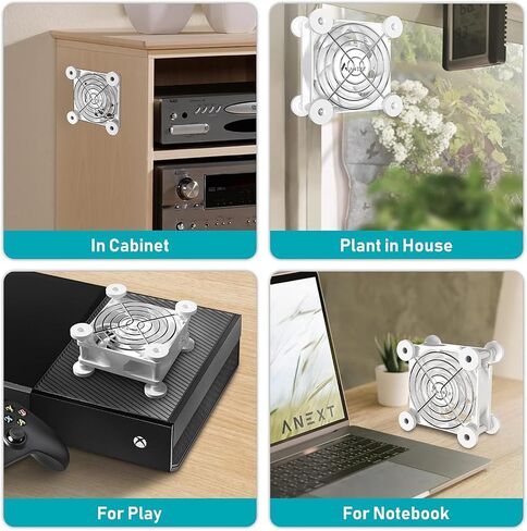 120mm USB Computer Fan Black, 120mm Fan, Silent Fan for Receiver DVR Playstation Xbox Computer Cabinet Cooling, Single in Saudi Arabia