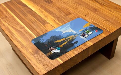 قرية الصيادين (مخيطة) - مفرش لعب MTG من أندرياس روشا - متوافق مع مفرش اللعب Magic The Gathering - Play MTG، YuGiOh، TCG - تصميمات وإكسسوارات فنية لبساط اللعب الأصلي in Kuwait