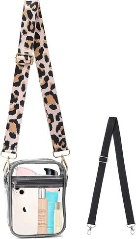 COOKOOKY Clear Bag Stadium Approved Clear Crossbody Purse Bag for Stadium Concerts Festivals in Saudi Arabia