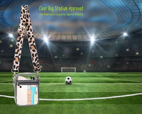 COOKOOKY Clear Bag Stadium Approved Clear Crossbody Purse Bag for Stadium Concerts Festivals in Saudi Arabia