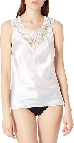 Women's Charmeuse Camisole with Medallion Lace in Saudi Arabia